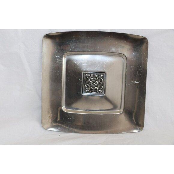 Vintage "Velvet" 18-8 Stainless Steel By Stanley Roberts Square 6 1/2" x 6 1/2" - Picture 2 of 5